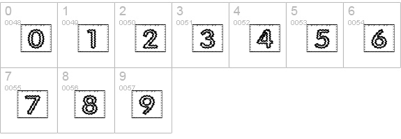 Quilted Indian numbers 0-9 preview