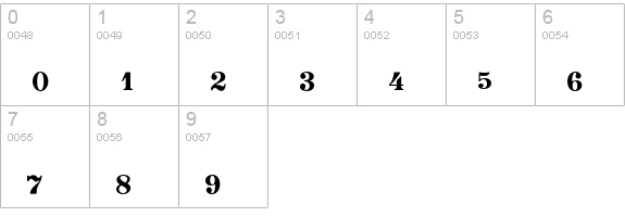 Quintet SSi numbers 0-9 preview