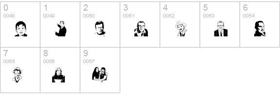 Quotidian numbers 0-9 preview