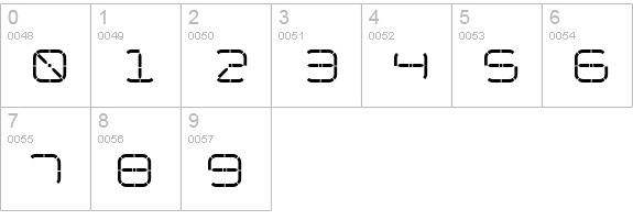 R-2014 numbers 0-9 preview