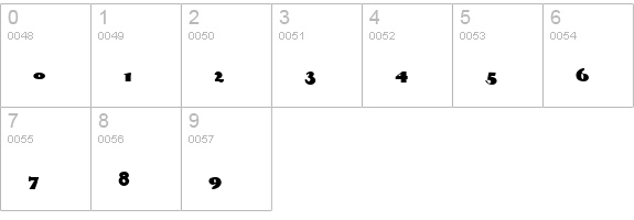 Rabbit Regular numbers 0-9 preview