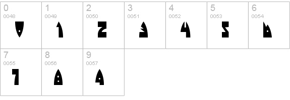 Raketta From Mars numbers 0-9 preview