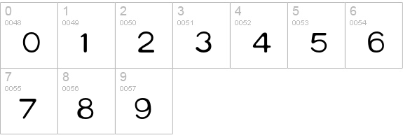 ReboundDemi numbers 0-9 preview