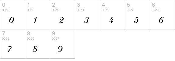 RechtmanSolid Regular numbers 0-9 preview