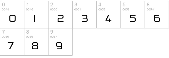ReFormation Sans Regular numbers 0-9 preview