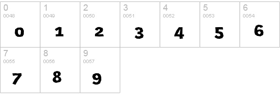 Rekord-Black numbers 0-9 preview