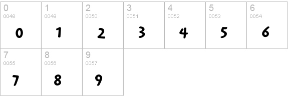 Reliq Std Bold Active numbers 0-9 preview
