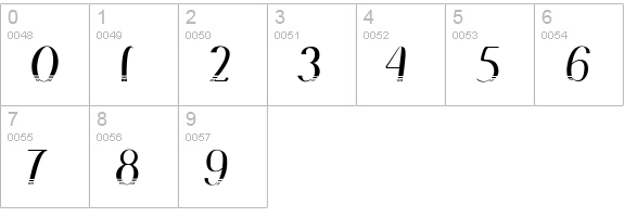 Remo numbers 0-9 preview