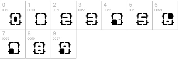REOXY numbers 0-9 preview