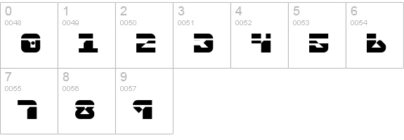 Replicant Laser numbers 0-9 preview