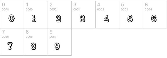 Retro Pop 3D numbers 0-9 preview