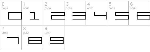 Reversion Light numbers 0-9 preview