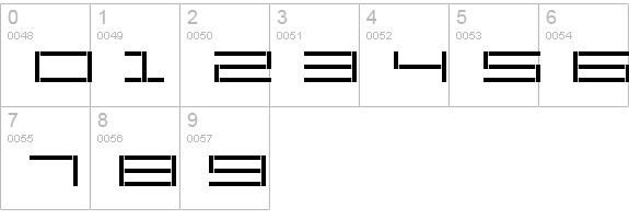 ReversionBroken numbers 0-9 preview
