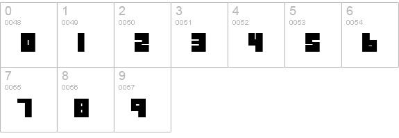 RialtoSCapsSSK numbers 0-9 preview