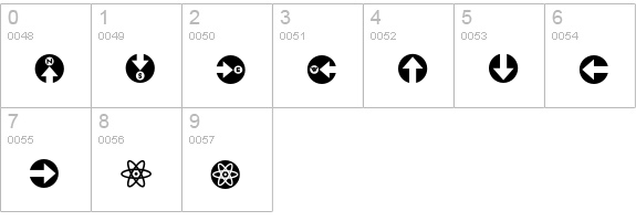 RiansDingbats-Two numbers 0-9 preview