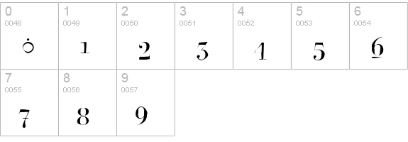 Rina Gaunt numbers 0-9 preview