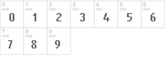 Ring Matrix numbers 0-9 preview