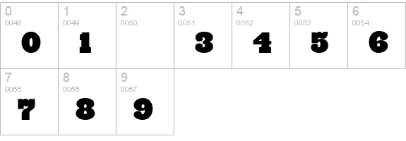 Rio Grande Wbw numbers 0-9 preview