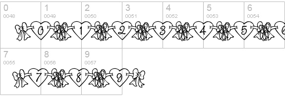 RMBowhrt numbers 0-9 preview