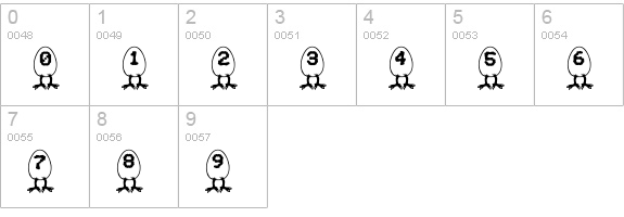 RMEgg  numbers 0-9 preview