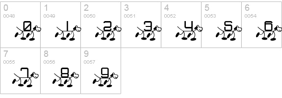 RMFido numbers 0-9 preview
