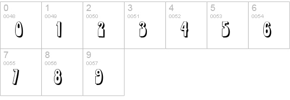 RobleSCapsSSK numbers 0-9 preview