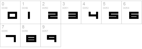 Robots Blocks
 numbers 0-9 preview