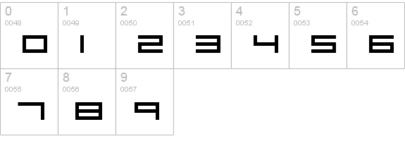 Robotastic
 numbers 0-9 preview