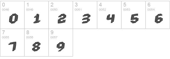 Robotica numbers 0-9 preview