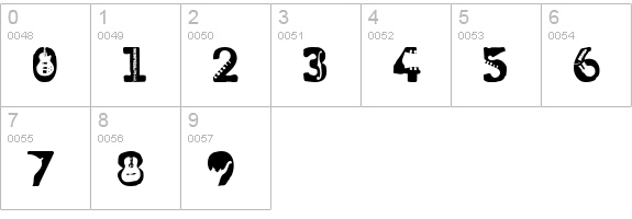 Rock electric numbers 0-9 preview