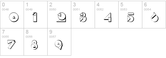 Rock Regular numbers 0-9 preview