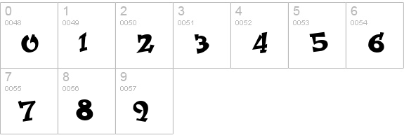 RockArt numbers 0-9 preview