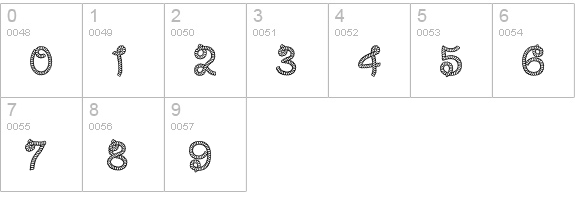 Rodeo Roundup numbers 0-9 preview