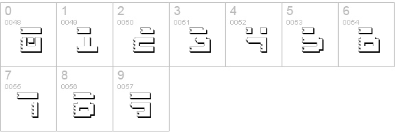 Roid Rage Shadow numbers 0-9 preview