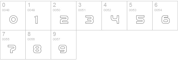 RolandTR606 numbers 0-9 preview
