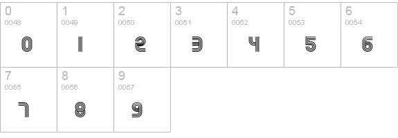 Rolloglide numbers 0-9 preview