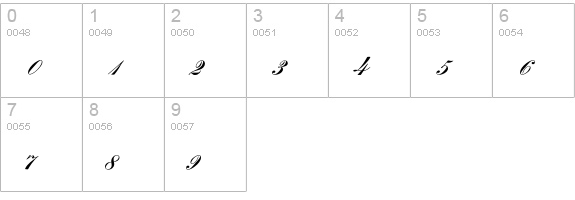 Romance numbers 0-9 preview