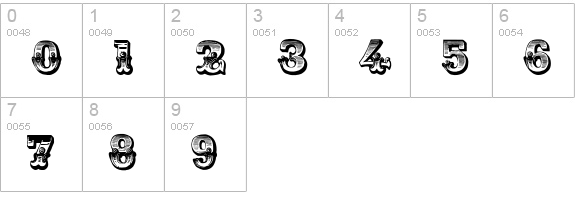 Romantiques numbers 0-9 preview