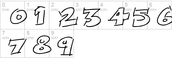 Rough Comic
 numbers 0-9 preview