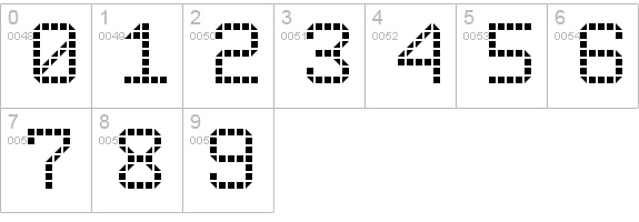 Rounded LED Board-7 numbers 0-9 preview