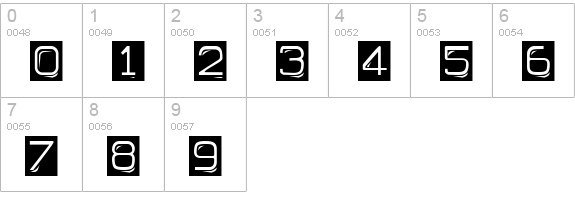 Ruban Dismoi Tryout numbers 0-9 preview