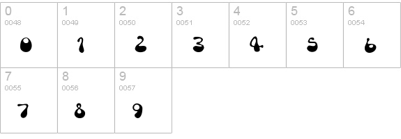 Rum Bubber numbers 0-9 preview