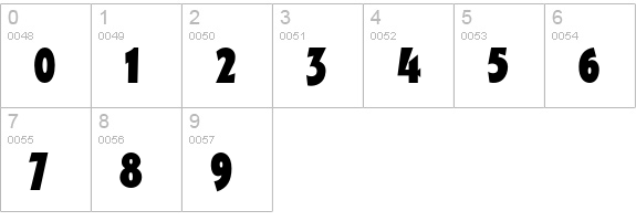 Rumpus numbers 0-9 preview