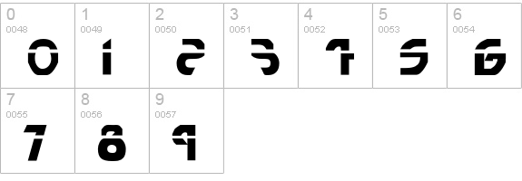 Runner numbers 0-9 preview