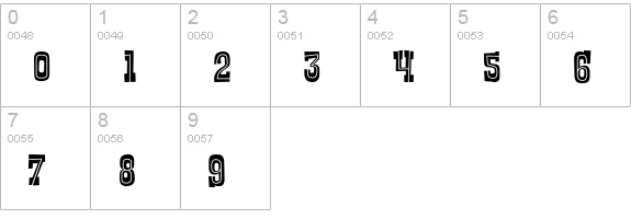 Rustler Fancy numbers 0-9 preview