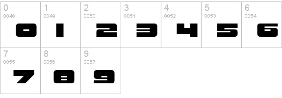 Rustproof Body numbers 0-9 preview