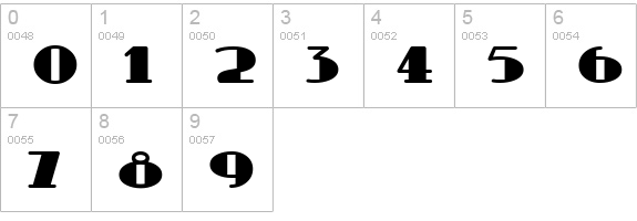 Sabrina Zaftig NF numbers 0-9 preview