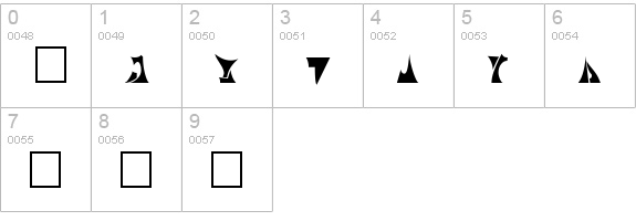 Safari Plain numbers 0-9 preview