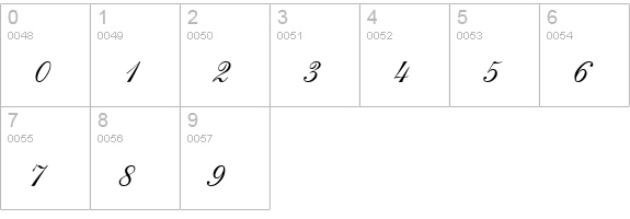 Saffron numbers 0-9 preview