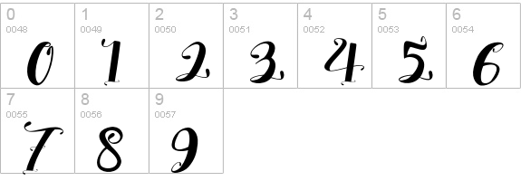 SALSABILLA numbers 0-9 preview